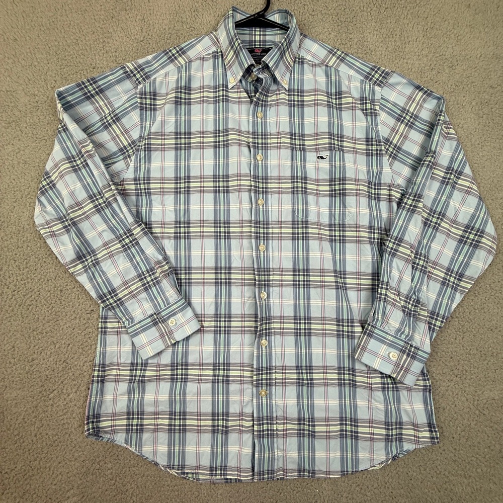 Vineyard‎ Vines Performance Tucker Plaid Button Down Long Sleeve Shirt